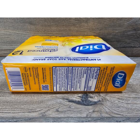 Dial Complete Antibacterial Deodorant Bar Soap Advanced Clean Gold 4 oz 12 Bars - Picture 3 of 3